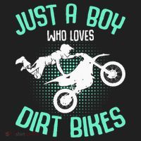 Just A Boy Who Loves Dirt Bikes Motocross Enduro Dirt Biking Beanie thumb 2