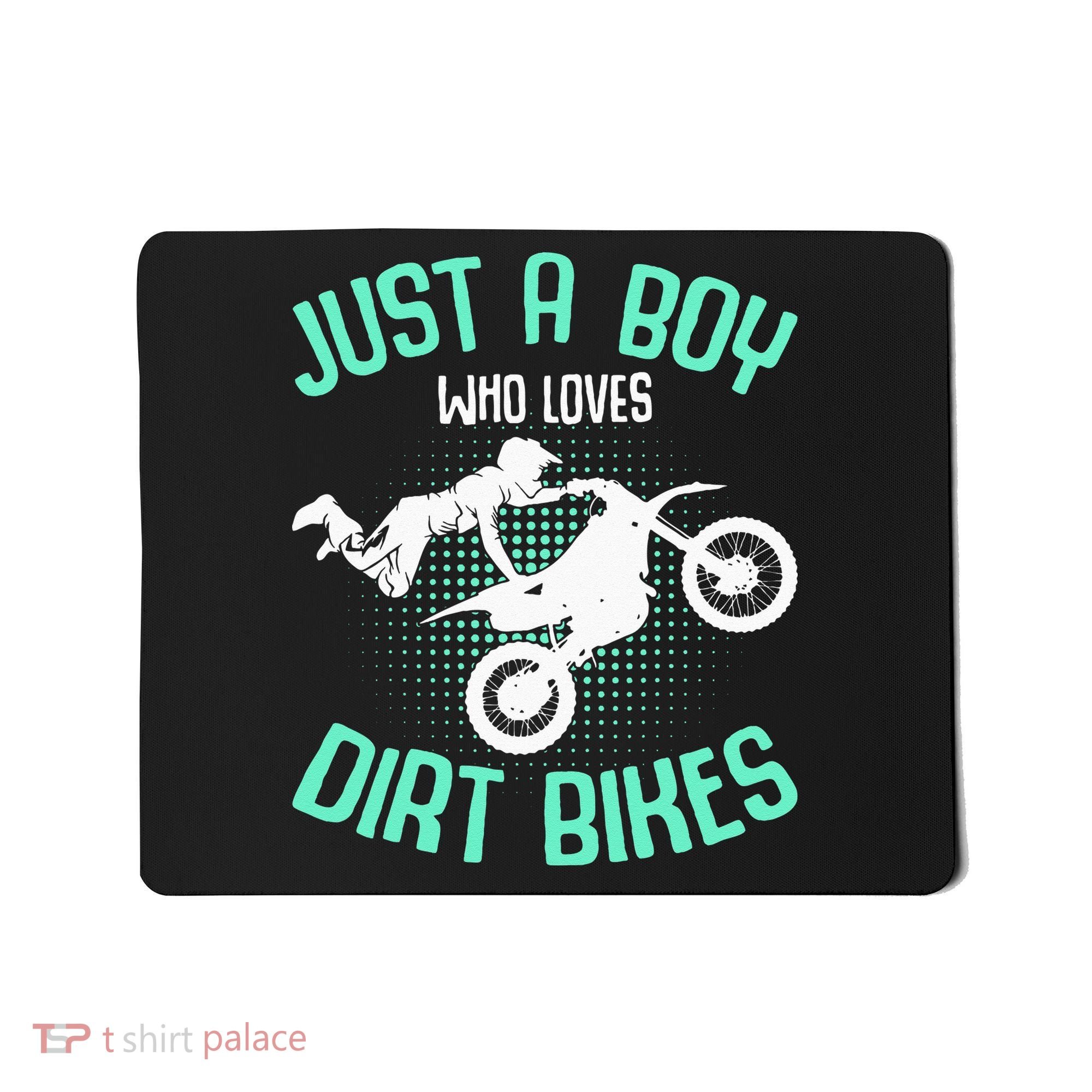 Just A Boy Who Loves Dirt Bikes Motocross Enduro Dirt Biking Mousepad