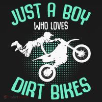 Just A Boy Who Loves Dirt Bikes Motocross Enduro Dirt Biking Kids Sweatshirt thumb 2