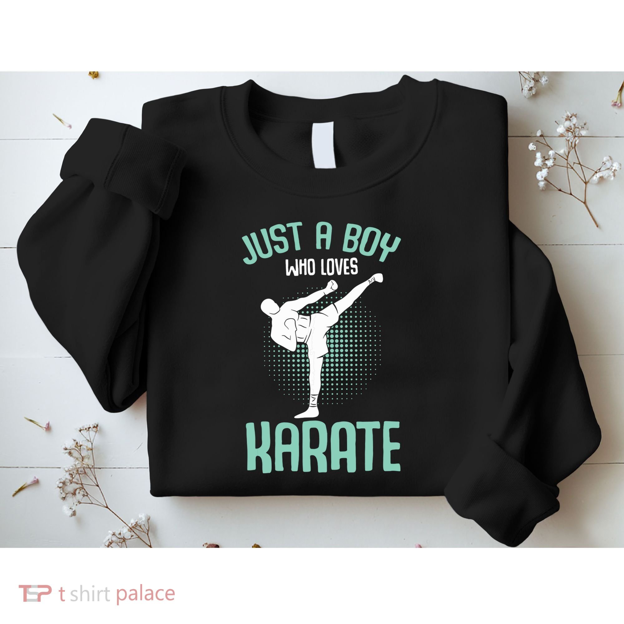 Just A Boy Who Loves Karate Boy Sweatshirt