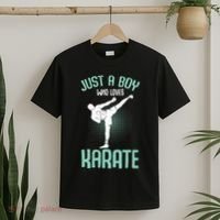 Just A Boy Who Loves Karate Boy T-Shirt thumb 2