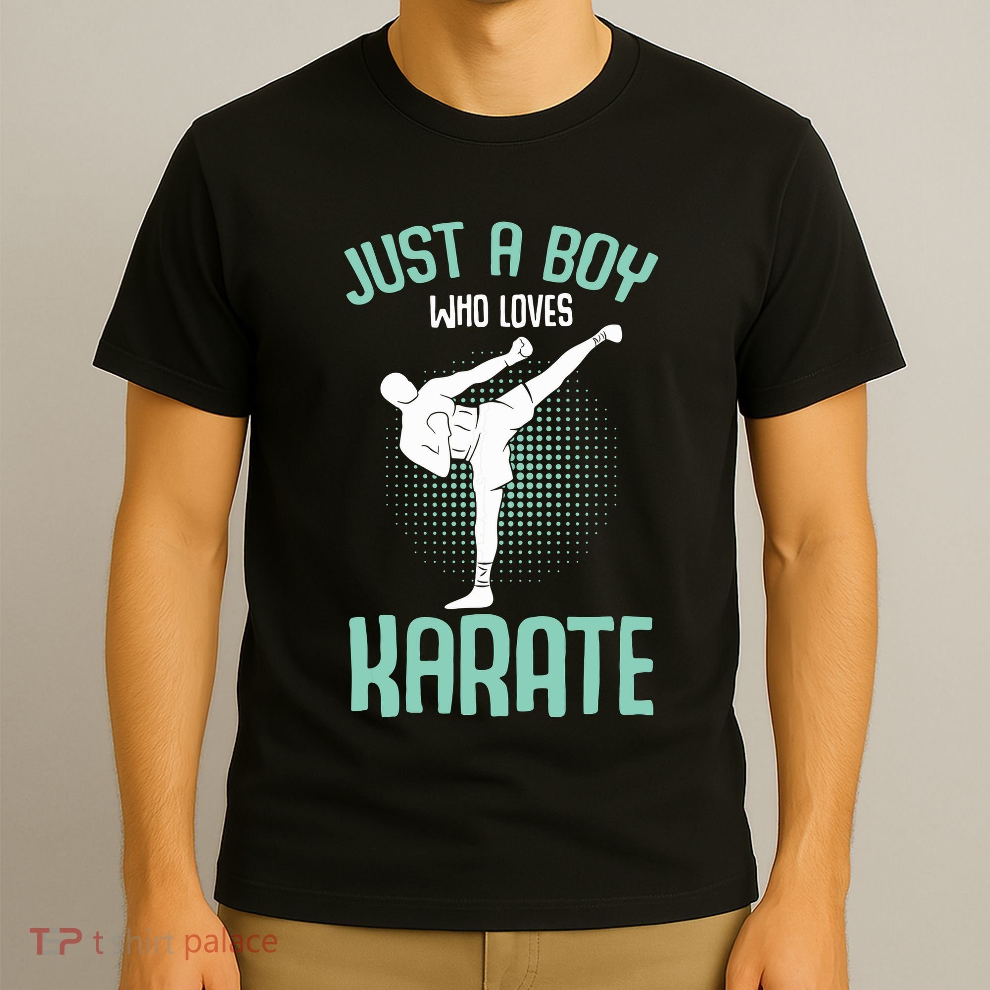 Just A Boy Who Loves Karate Boy T-Shirt