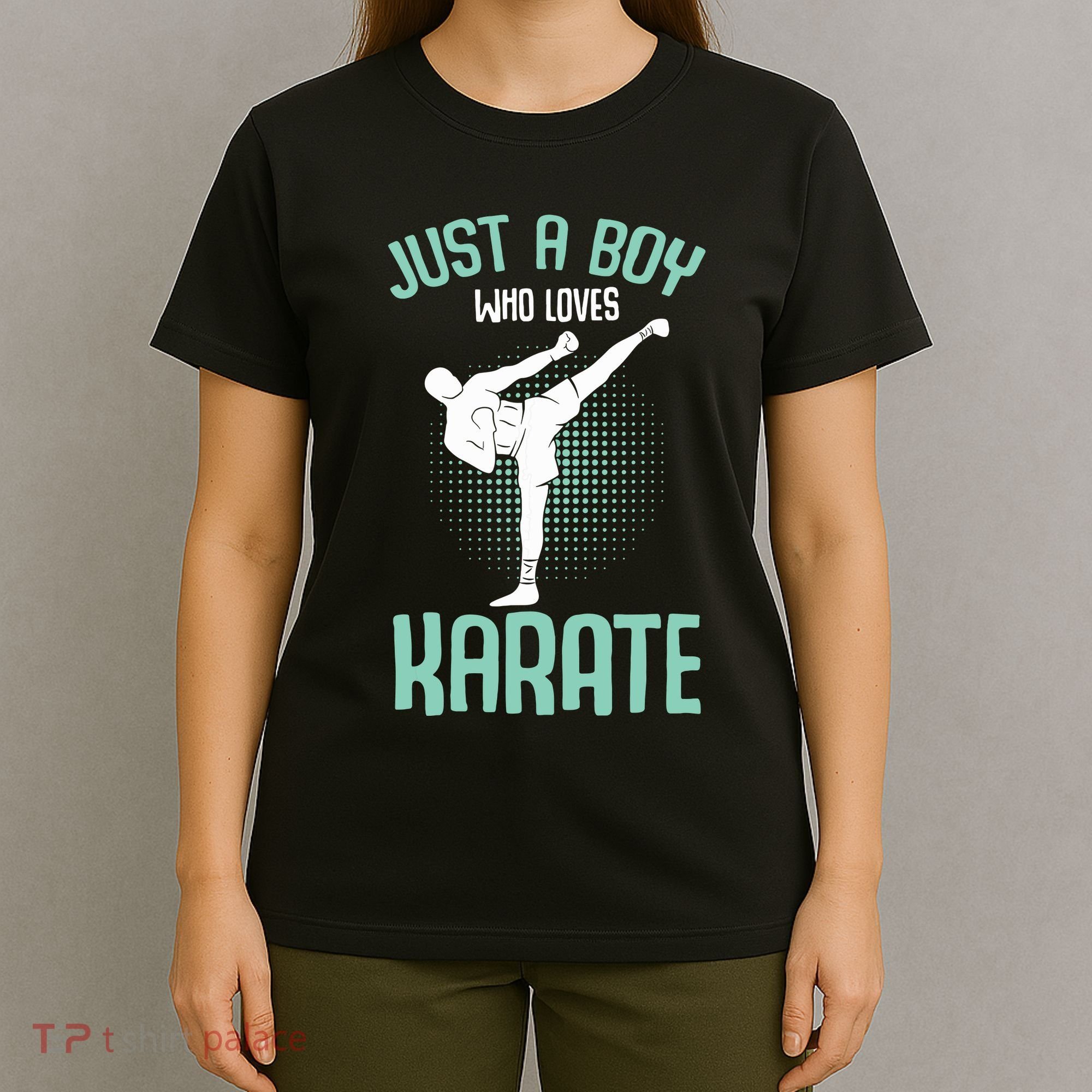 Just A Boy Who Loves Karate Boy T-Shirt