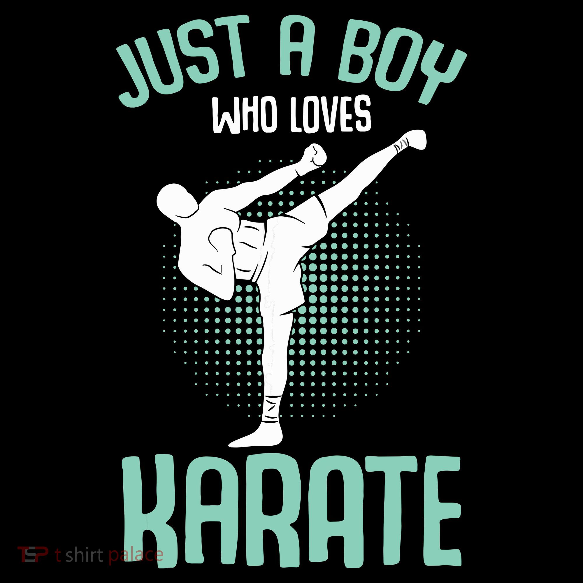 Just A Boy Who Loves Karate Boy T-Shirt