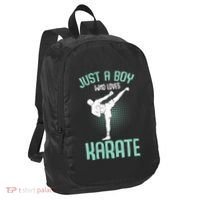 Just A Boy Who Loves Karate Boy Port Authority Crush Ripstop Backpack thumb 0
