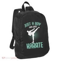 Just A Boy Who Loves Karate Boy Port Authority Crush Ripstop Backpack thumb 1