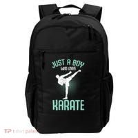 Just A Boy Who Loves Karate Boy Backpack thumb 0