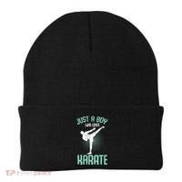 Just A Boy Who Loves Karate Boy Beanie thumb 0