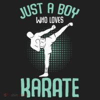 Just A Boy Who Loves Karate Boy Beanie thumb 2