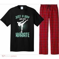 Just A Boy Who Loves Karate Boy Pajama Set thumb 0