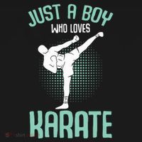 Just A Boy Who Loves Karate Boy Mousepad thumb 1