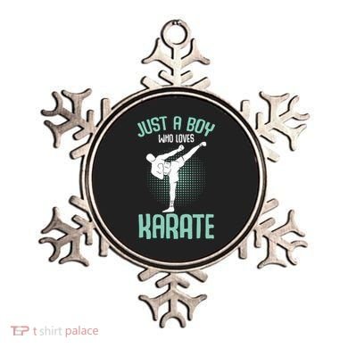 Just A Boy Who Loves Karate Boy Ornament