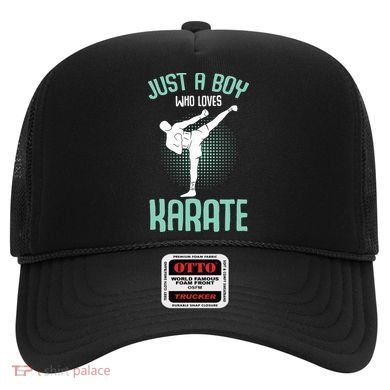 Just A Boy Who Loves Karate Boy Hat