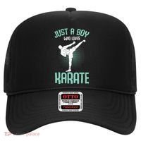 Just A Boy Who Loves Karate Boy Hat thumb 0