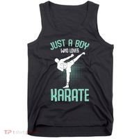 Just A Boy Who Loves Karate Boy Tank Top thumb 0