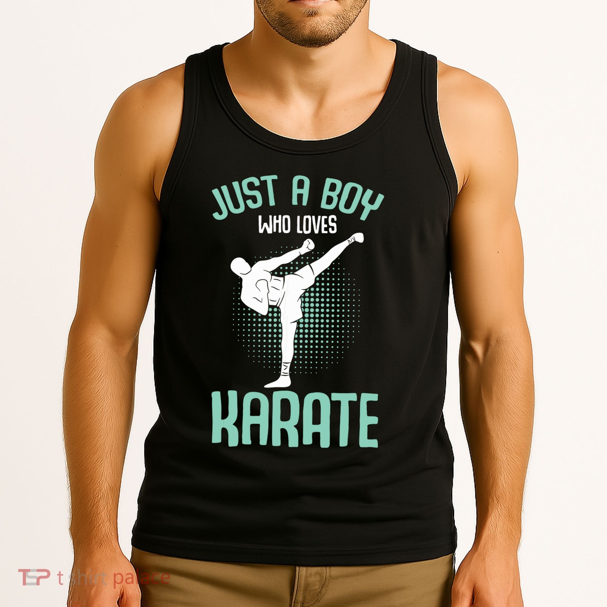 Just A Boy Who Loves Karate Boy Tank Top