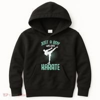 Just A Boy Who Loves Karate Boy Kids Hoodie thumb 0