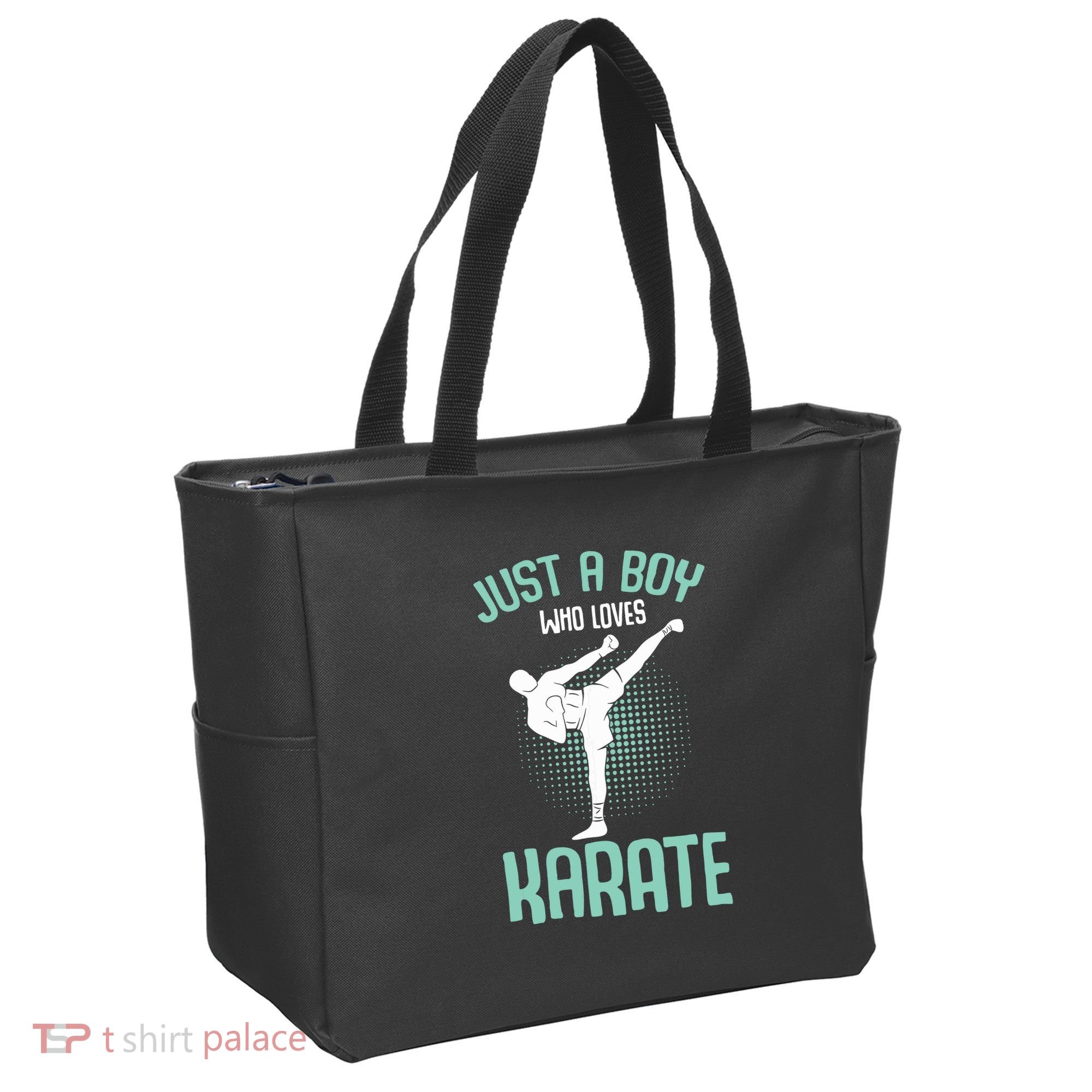 Just A Boy Who Loves Karate Boy Tote Bag
