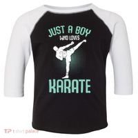 Just A Boy Who Loves Karate Boy Toddler Fine Jersey T-Shirt thumb 0
