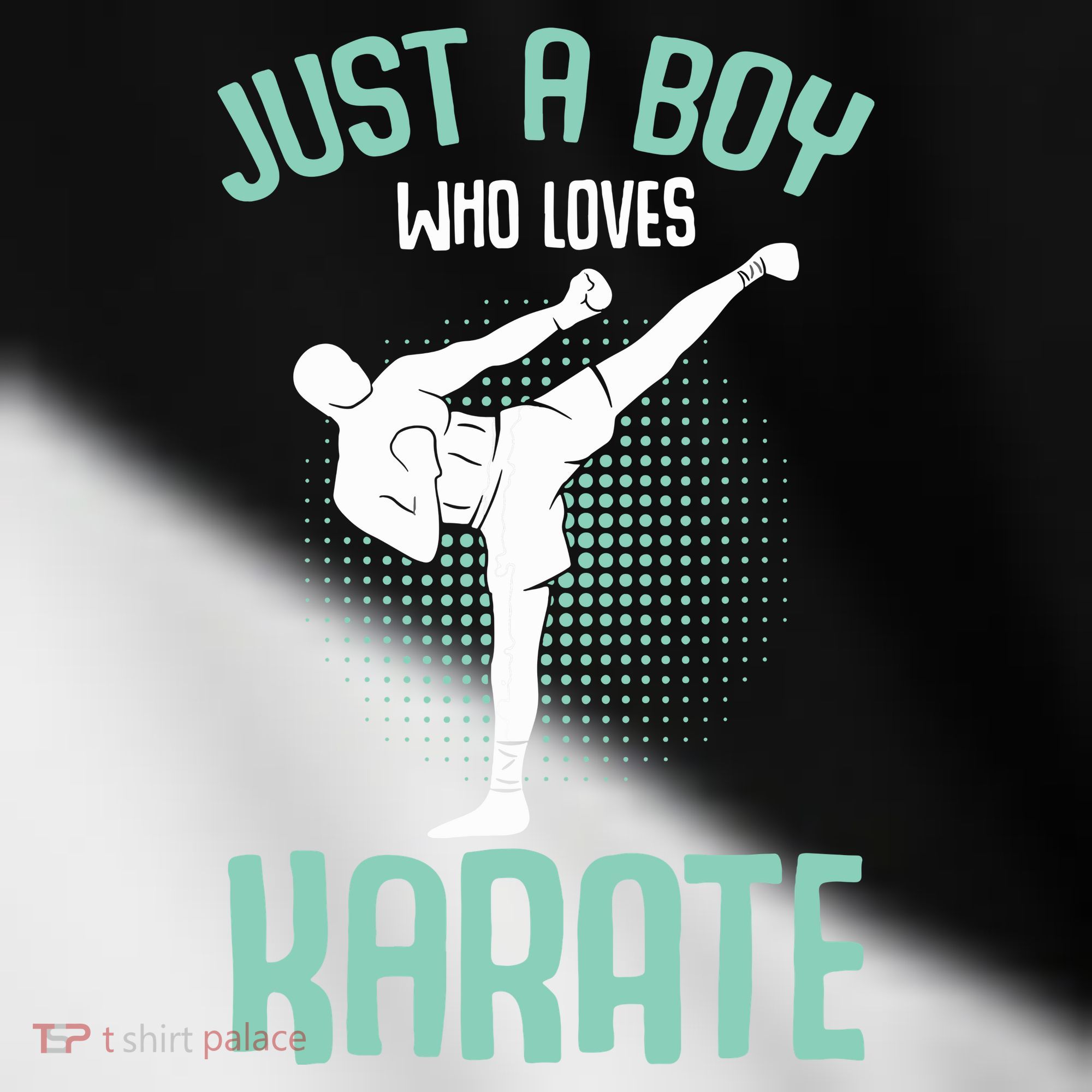 Just A Boy Who Loves Karate Boy Toddler Fine Jersey T-Shirt