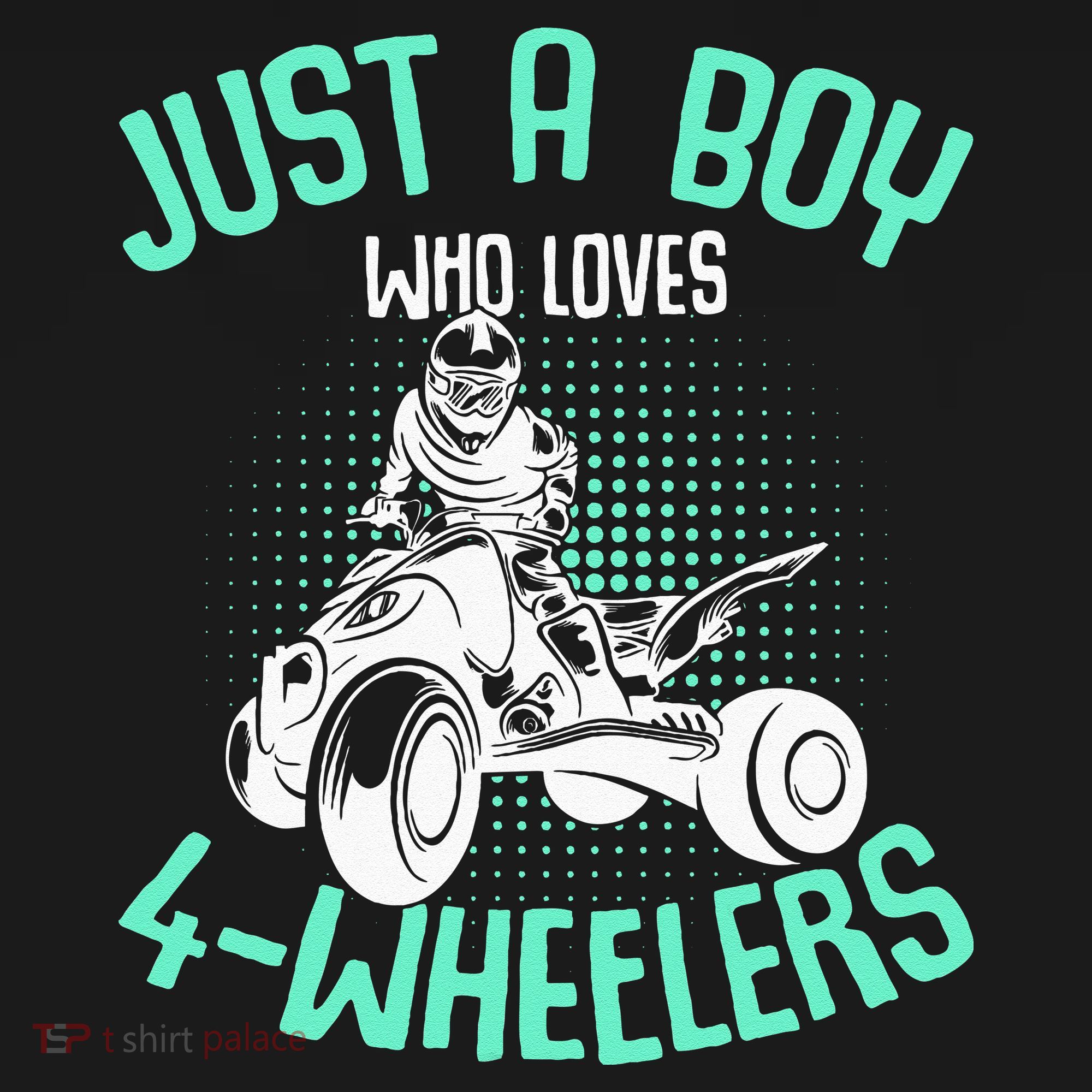 Just A Boy Who Loves 4 Wheelers ATV Quad Kids Hoodie