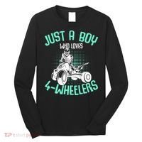 Just A Boy Who Loves 4 Wheelers ATV Quad Kids Long Sleeve Shirt thumb 0
