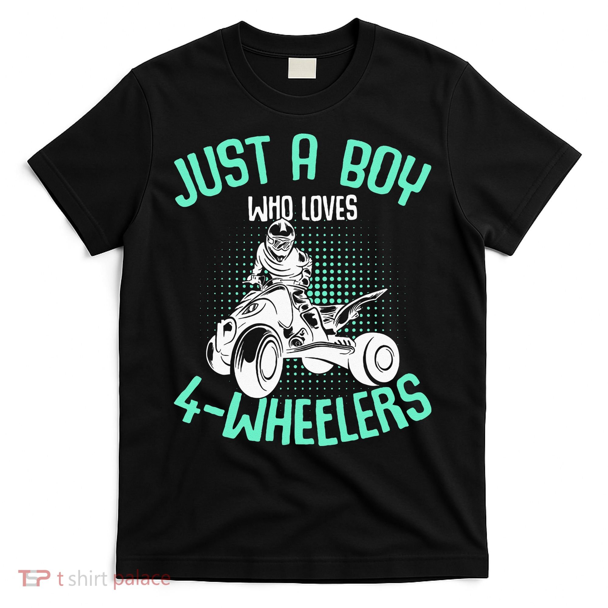 Just A Boy Who Loves 4 Wheelers ATV Quad Kids T-Shirt
