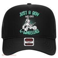 Just A Boy Who Loves 4 Wheelers ATV Quad Kids Hat thumb 0