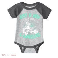 Just A Boy Who Loves 4 Wheelers ATV Quad Kids Infant Baby Jersey Bodysuit thumb 0