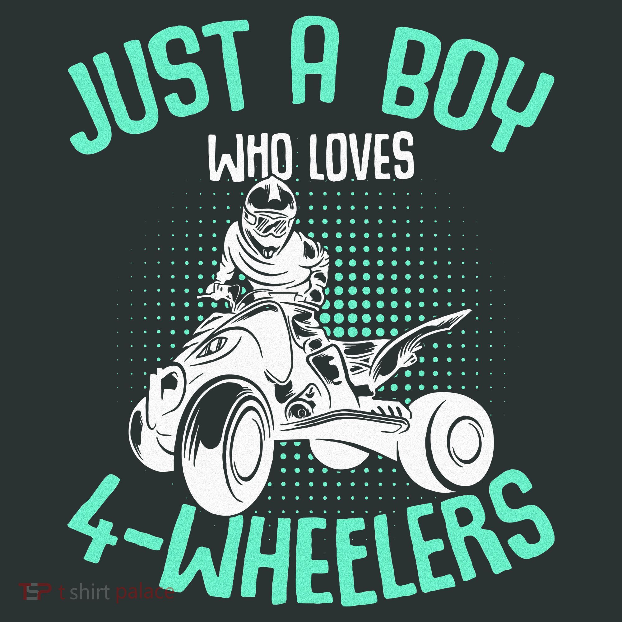 Just A Boy Who Loves 4 Wheelers ATV Quad Kids Infant Baby Jersey Bodysuit