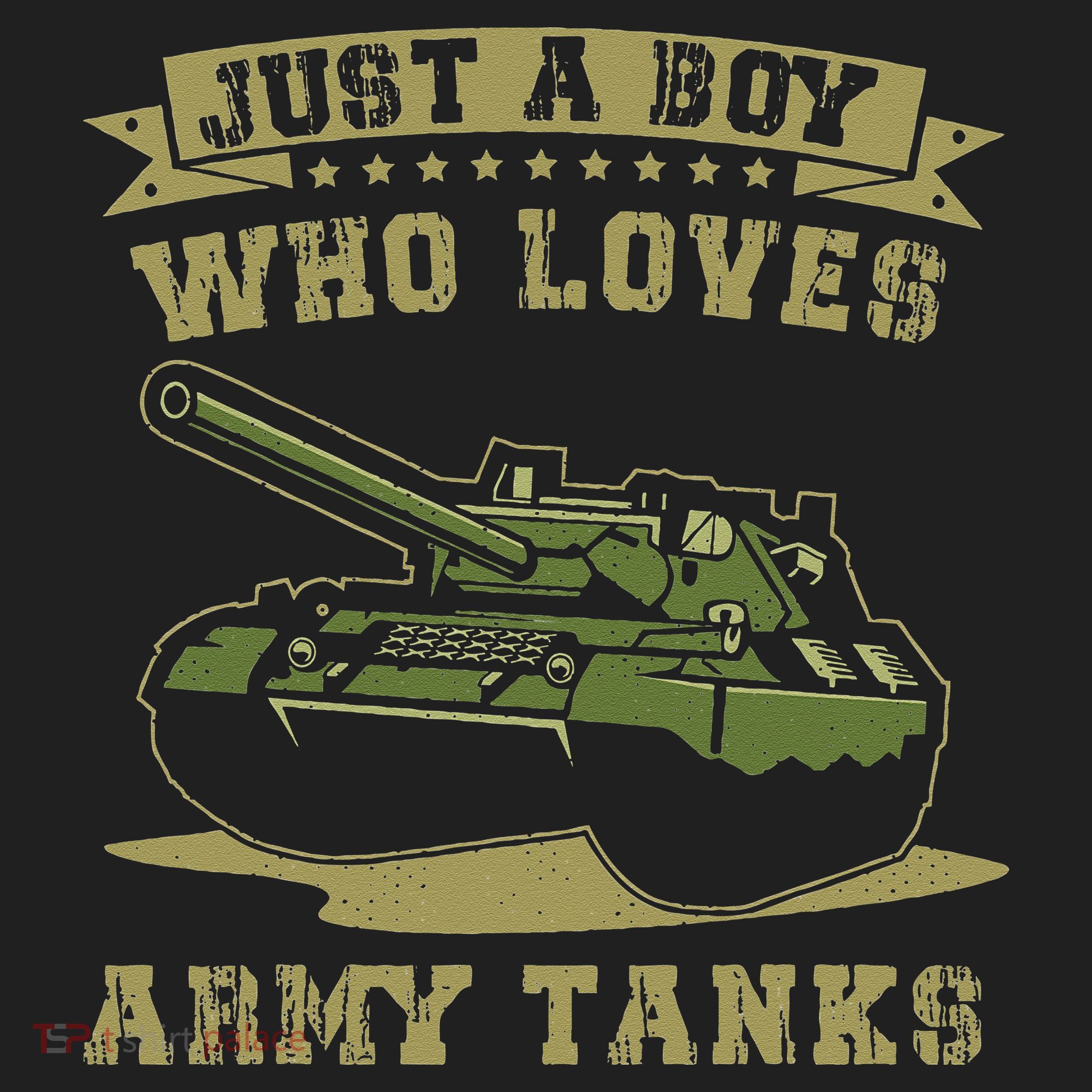 Just A Boy Who Loves Army Tanks Military WW2 Tanks Golf Towel