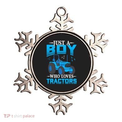 Just A Boy Who Loves Tractors Farm Boy Ornament