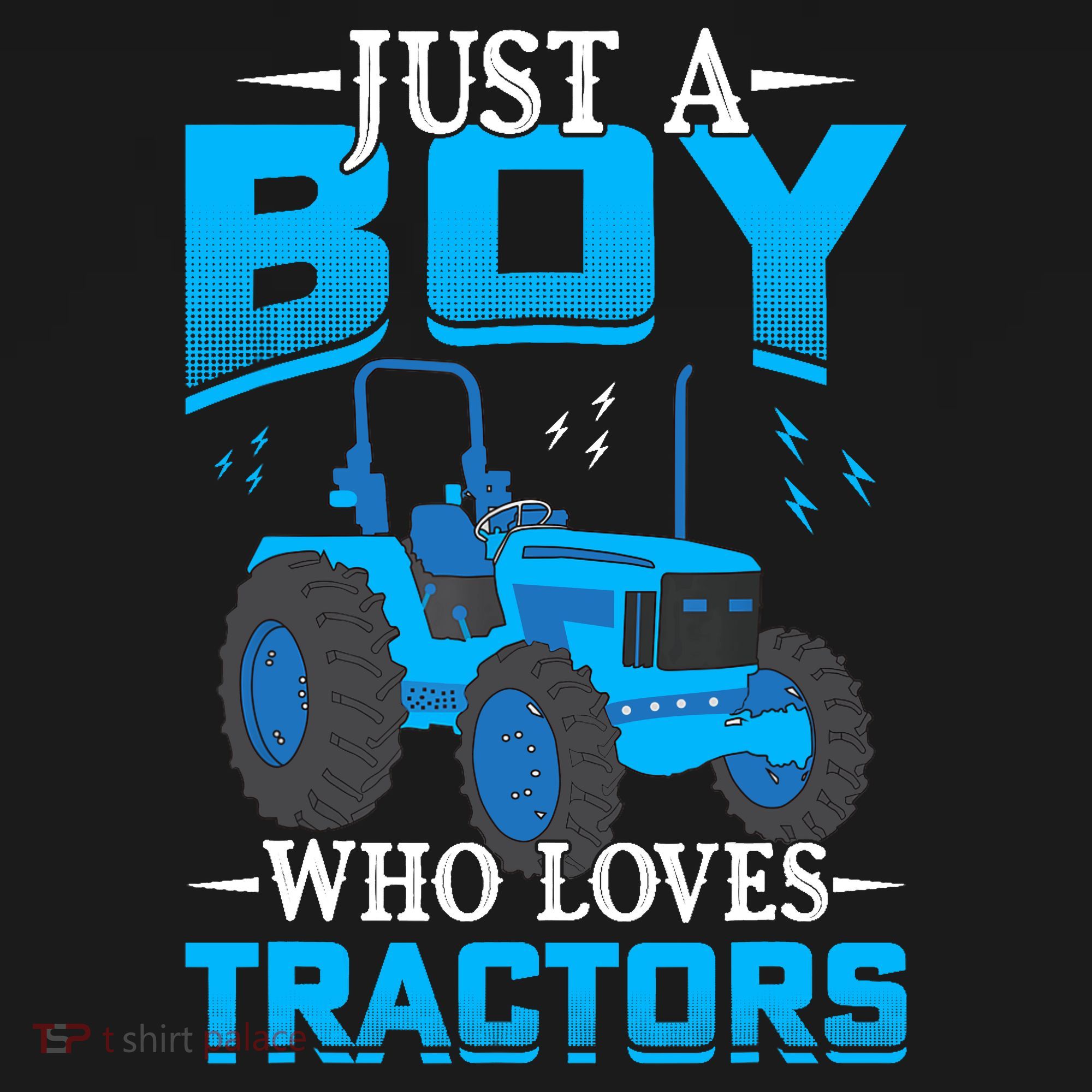 Just A Boy Who Loves Tractors Farm Boy Baby Bodysuit