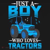 Just A Boy Who Loves Tractors Farm Boy Kids Sweatshirt thumb 2