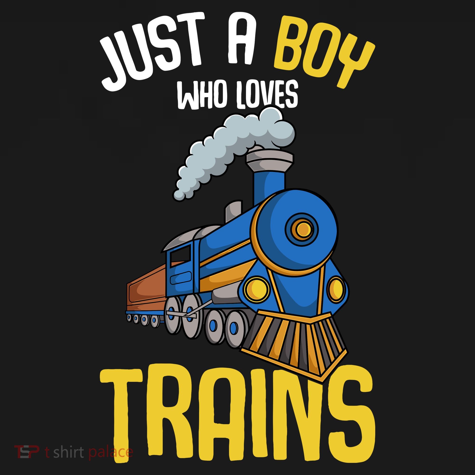 Just A Boy Who Loves Trains Locomotive Train Sweatshirt