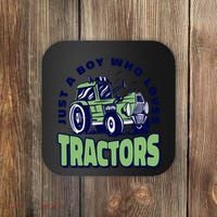 Just A Boy Who Loves Tractors Coaster thumb 0