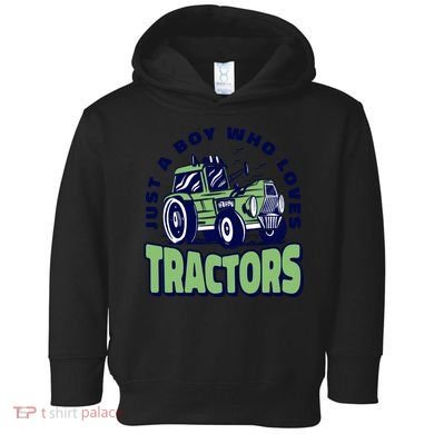 Just A Boy Who Loves Tractors Toddler Hoodie