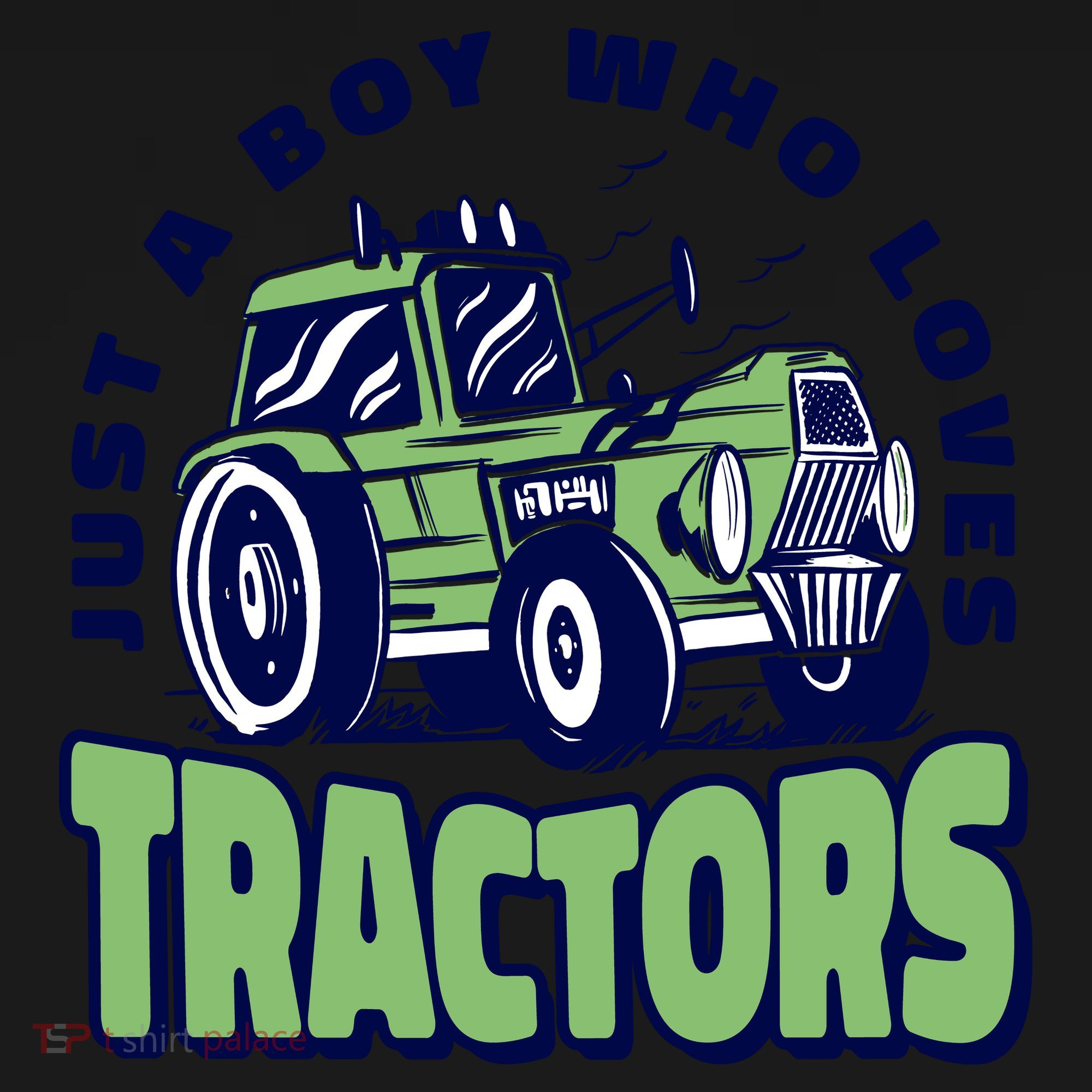 Just A Boy Who Loves Tractors Toddler Hoodie