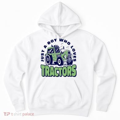 Just A Boy Who Loves Tractors Hoodie