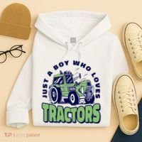 Just A Boy Who Loves Tractors Hoodie thumb 4