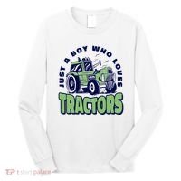 Just A Boy Who Loves Tractors Long Sleeve Shirt thumb 0