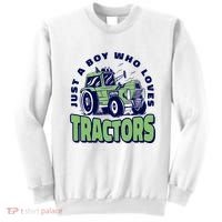 Just A Boy Who Loves Tractors Sweatshirt thumb 0