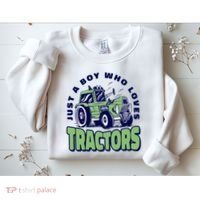 Just A Boy Who Loves Tractors Sweatshirt thumb 2