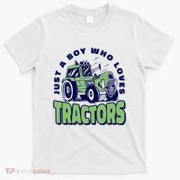 Just A Boy Who Loves Tractors T-Shirt thumb 0