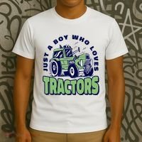 Just A Boy Who Loves Tractors T-Shirt thumb 3
