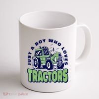 Just A Boy Who Loves Tractors Coffee Mug thumb 1