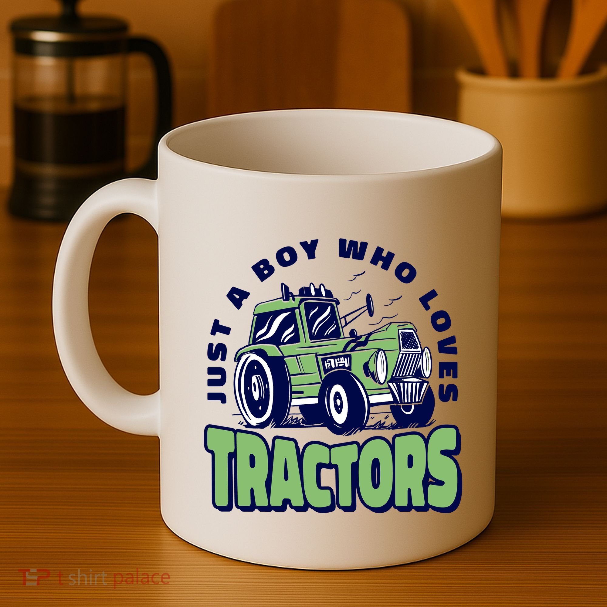 Just A Boy Who Loves Tractors Coffee Mug