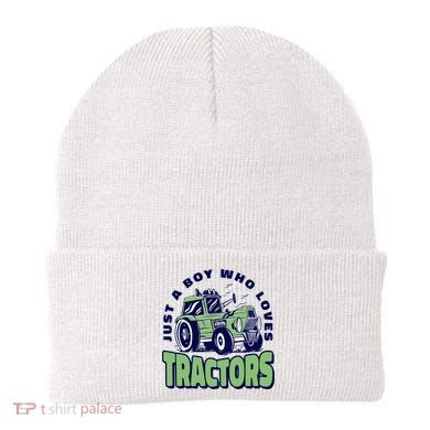 Just A Boy Who Loves Tractors Beanie
