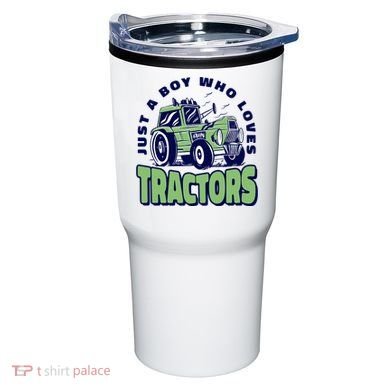 Just A Boy Who Loves Tractors Tumbler