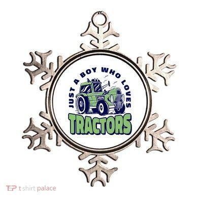Just A Boy Who Loves Tractors Ornament